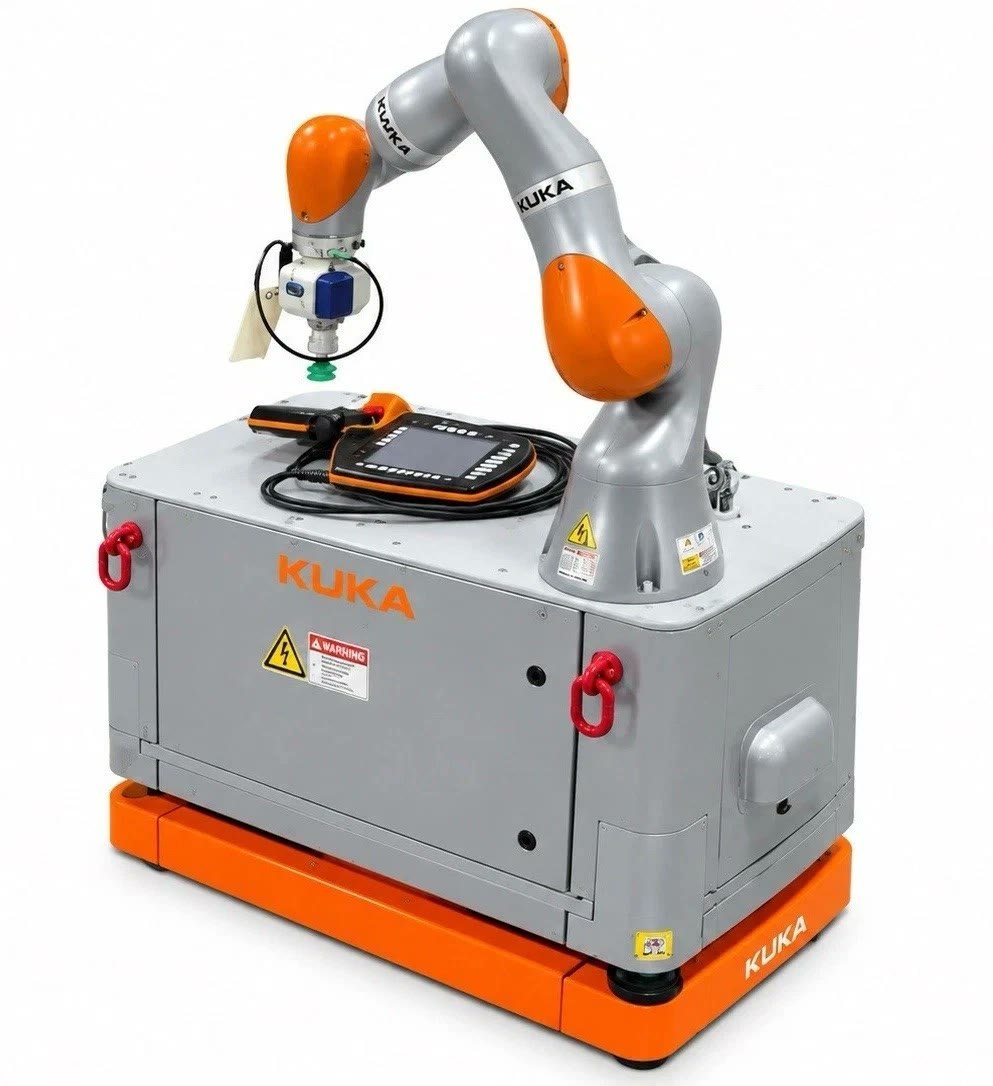 Used KUKA KMR iiWA Autonomous Mobile Robot w/ LBR iiWA 14 R820 Arm